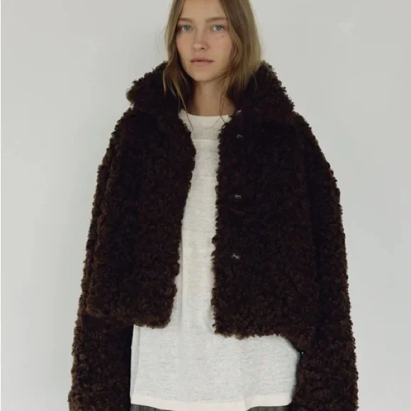 The Faux Fur Coat, Espresso by Boheme Goods - Picture 3 of 12
